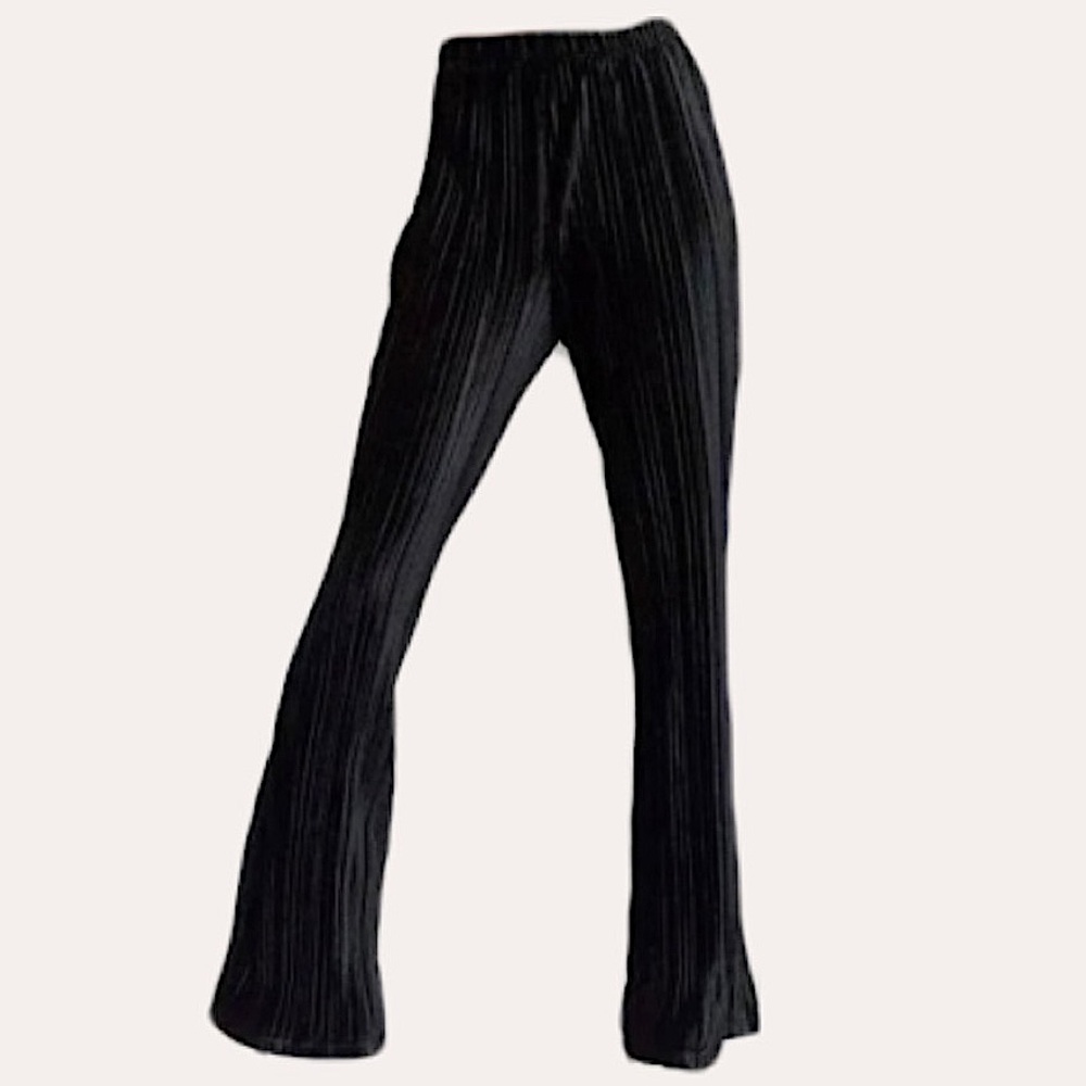 Textured Velvet Flare Pants (never worn)
